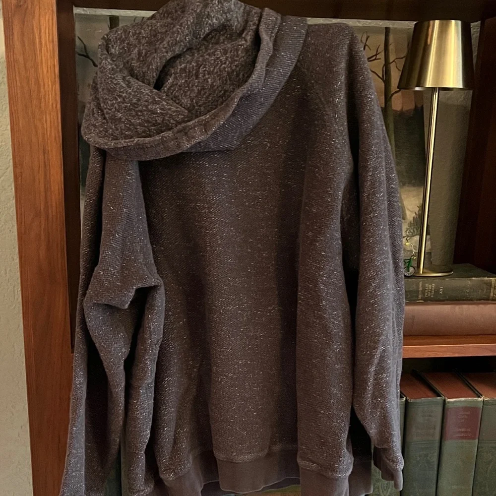 Mollusk California Men's Heather Dark Brown Crewneck Pullover - Picture 6 of 6